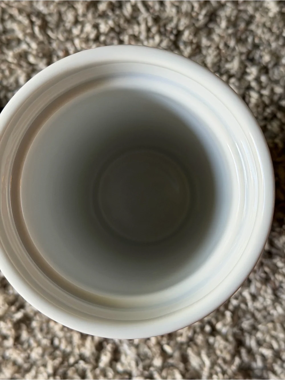 Starbucks White Tumbler with Green Logo and Black Lid